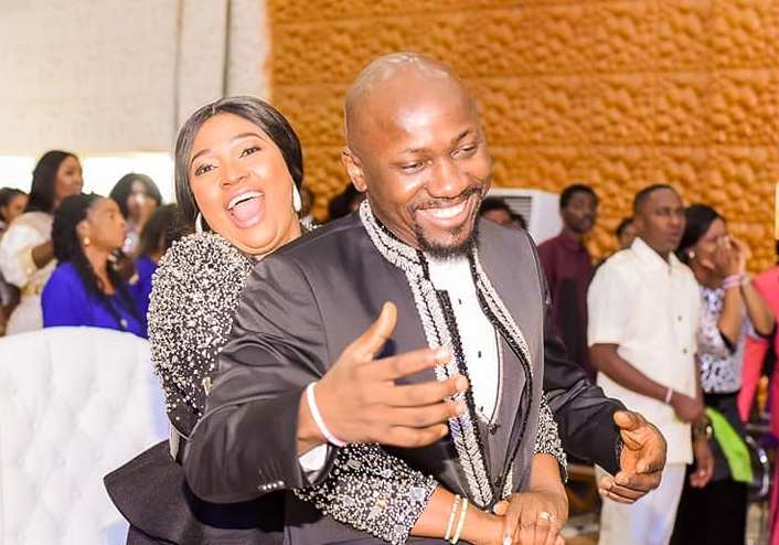 Apostle Suleman, Wife in 17th Wedding Anniversary Romantic Play ...